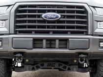Ford Tow Hook to Shackle Conversion Kit w/D-Ring &amp;amp; Rubber Isolators 09-20 F-150 Rough Country