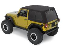 Jeep Trektop Pro - Jeep 07-18 Wrangler JK 2-Door (Premium Black Twill) Bestop
